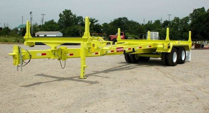 Yellow custom trailer