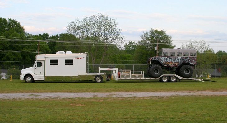 White Custom Trailer