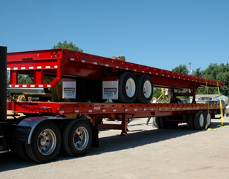 Two trailers on top of each other